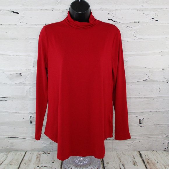 JM Collection Tops - JM Collection Petite Classic Turtleneck Top